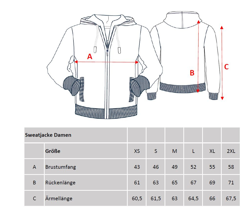Mein Schiff  Damen Sweatjacke grau
